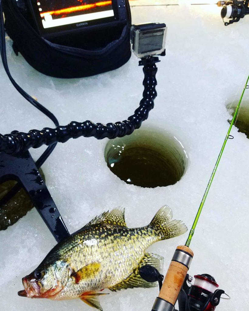 Using an Ice Fishing Jigging Rod 