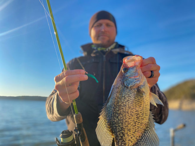 Crappie anglers can get many big hits in winter