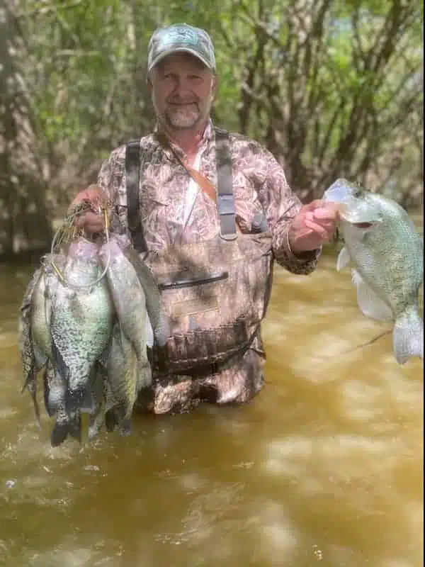 WADE FISHING for CRAPPIE {Catch Clean Cook} Spring Spawn 