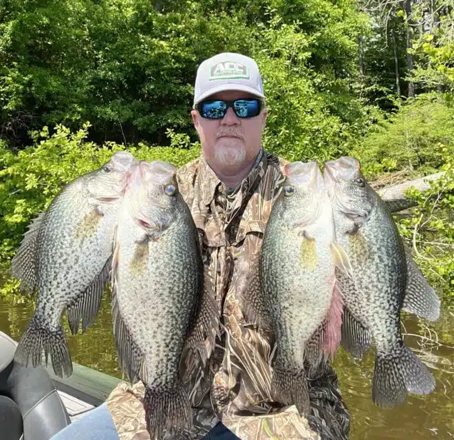 $5 DIY Ceiling Mounted Crappie and Bass Rod Rack. Easy & most people have  these just laying around. 